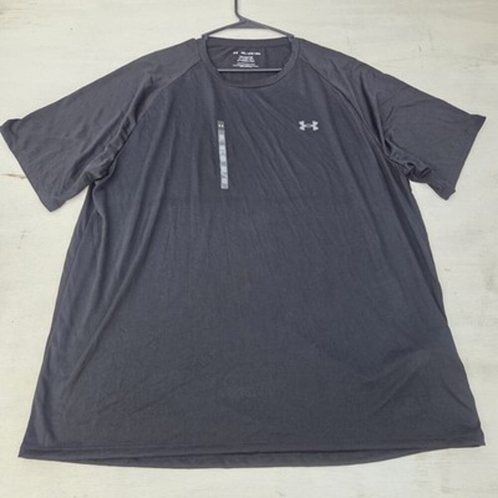 Under Armour Tech Tee Shirt Mens Sz 3XL Black Athletic Short Sleeve Loose